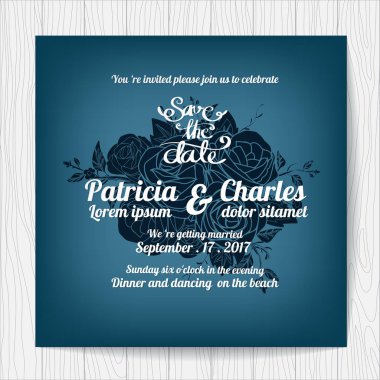 düğün davetiye kartı şablonları