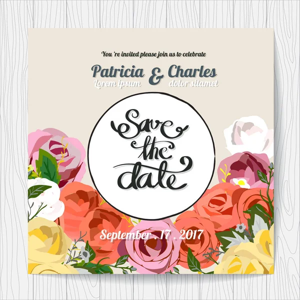 Düğün davetiye kartı şablonları, çiçek blossom arka plan