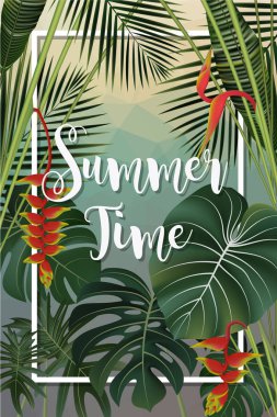 Yaz sezonu afiş tasarımı. Cennet yazılı olarak bir önemli kaybetti