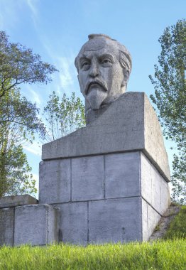 Stolbtsy, Beyaz Rusya: bir anıt Felix Dzerzhinsky yurt içinde. Yakın çekim.