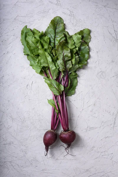 Remolacha, púrpura, cosecha de verduras frescas, Vista superior . — Foto de Stock