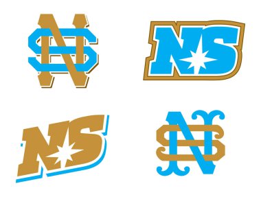 Harf S ve N monogram logo.
