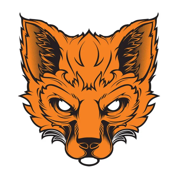 Mascota Fox para un equipo deportivo sobre fondo blanco — Vector de stock