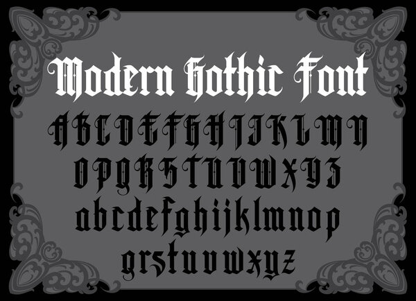 Modern Gothic Font