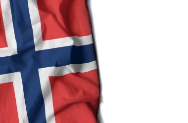 Norveç buruşuk bayrak, metin için yer