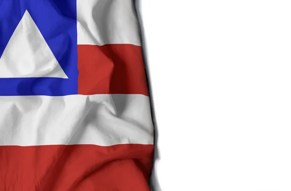 Bahia gerimpeld vlag, ruimte voor tekst — Stockfoto