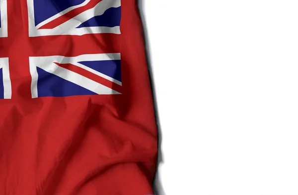 Bermuda bandeira enrugada, espaço para texto — Fotografia de Stock