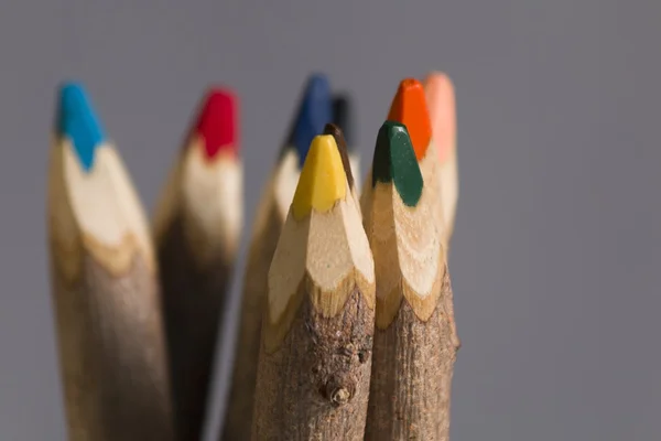 bir dev el yapımı renk kalem seti