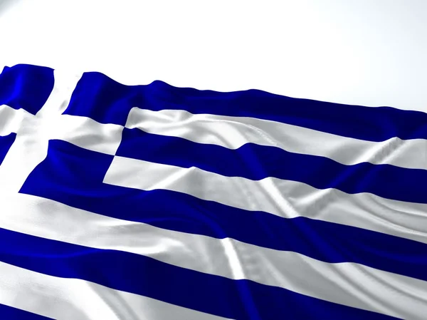 Vlající vlajka Řecko — Stock fotografie