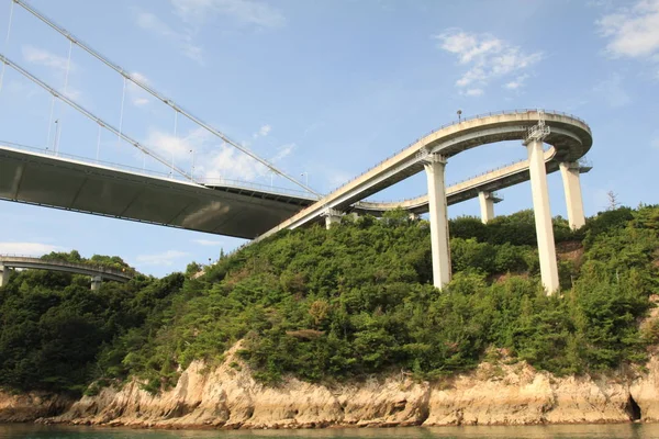 Ponte Kurshima-kaikyo Torrent — Foto Stock