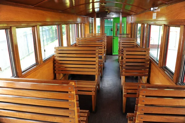 Seats in train wagon — Stock Photo, Image