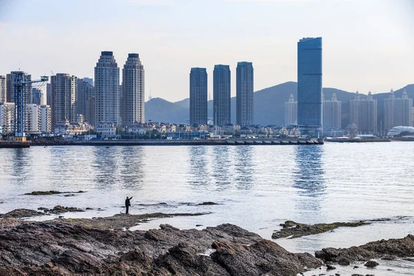 Stad in Dalian, China — Stockfoto