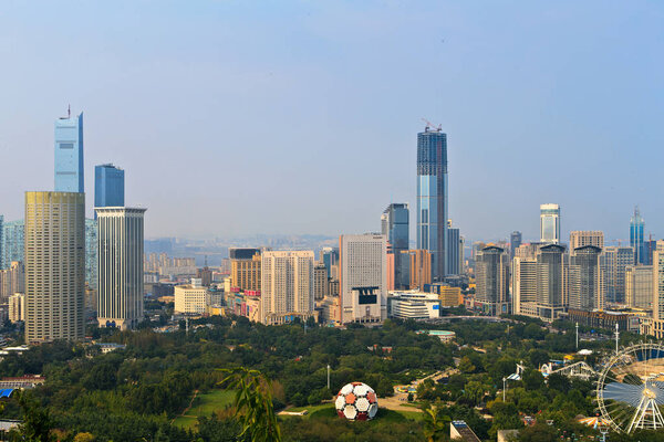 modern buildings of Dalian  city