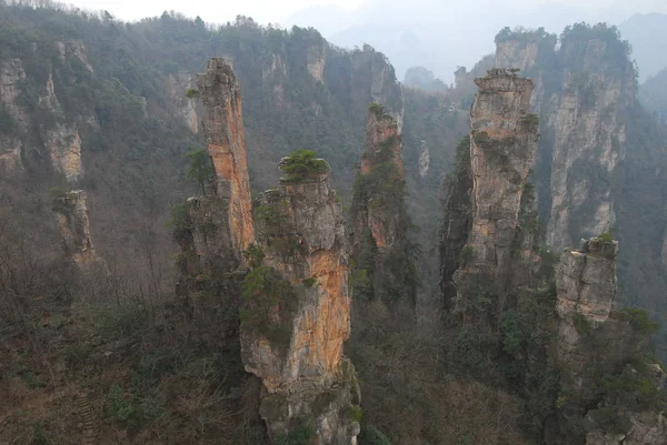 Mysterieuze bergen zhangjiajie — Stockfoto