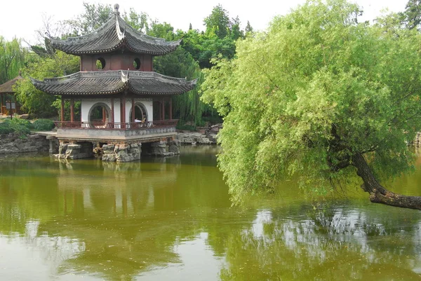 Malerischer grüner Garten — Stockfoto