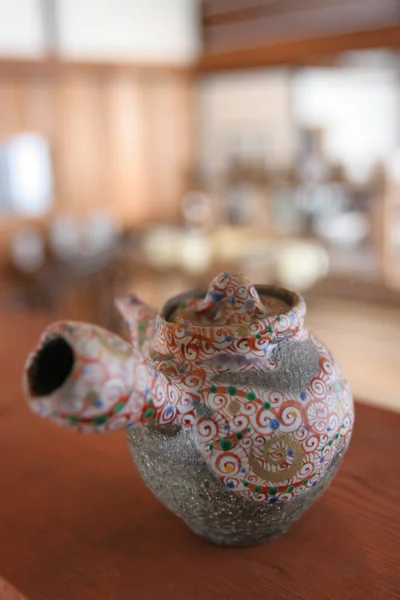 Japanese ceramic pot — Stock Photo, Image