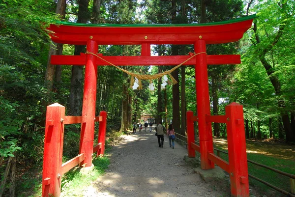 Torii en templo asiático — Foto de Stock