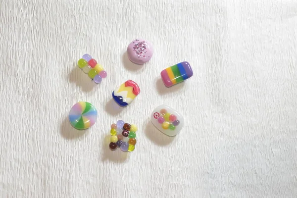 Zestaw kolorowych cukierków — Zdjęcie stockowe