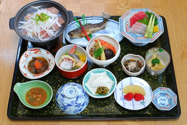 Traditional japanese dinner — Stock Photo, Image