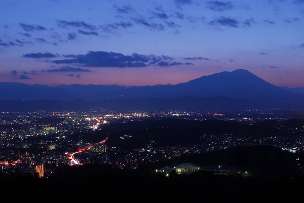 Nocny widok góry Iwate — Zdjęcie stockowe