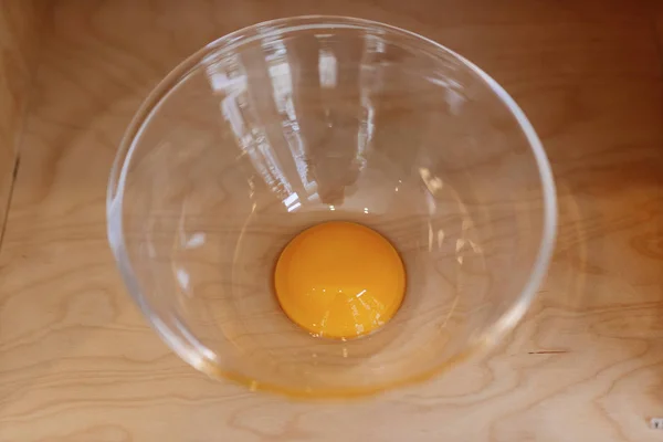 egg in crystal bowl