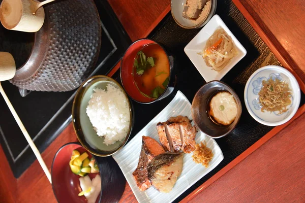 Meal set in Chiyoda restaurant — Stock Photo, Image