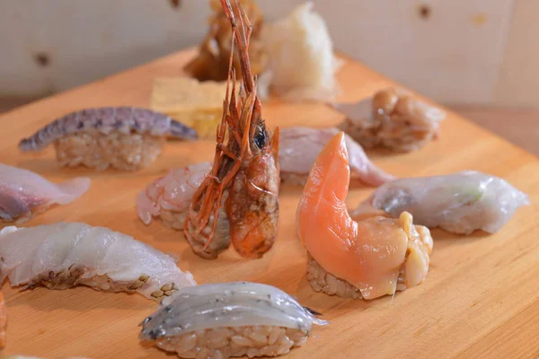 Σύνολο νόστιμο σούσι — Φωτογραφία Αρχείου