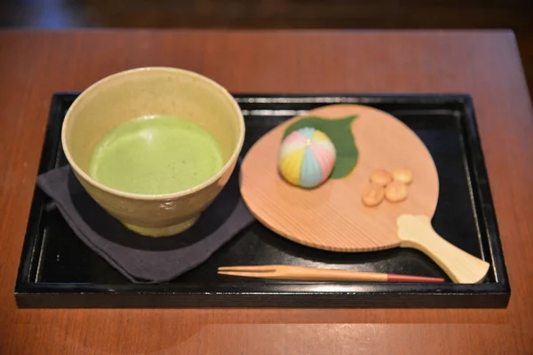 Tradiční japonský zelený čaj — Stock fotografie