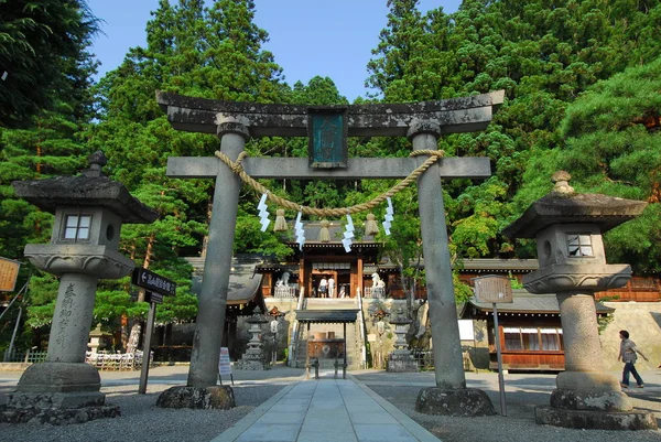 Santuario de Hachimangu en la Prefectura de Gifu — Foto de Stock