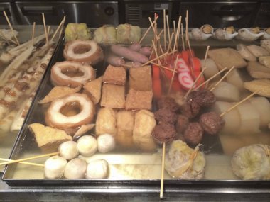 sopa üzerinde lezzetli aperatifler