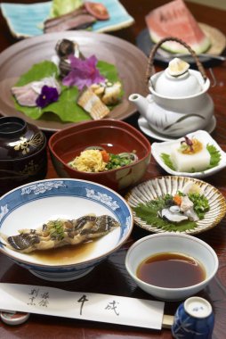 geleneksel Japon karmaşık akşam yemeği