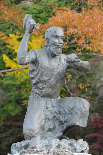 Πέτρινο άγαλμα στην Keishuho — Φωτογραφία Αρχείου