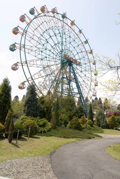 Lunaparkta dönme dolap — Stok fotoğraf