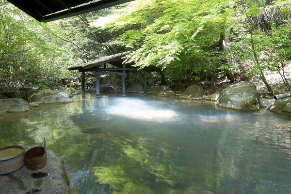 야외 온천 — 스톡 사진