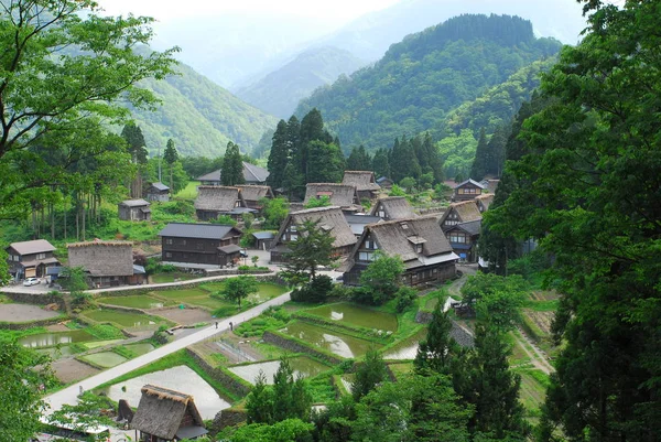 Toyama ülkede Japon Köyü — Stok fotoğraf