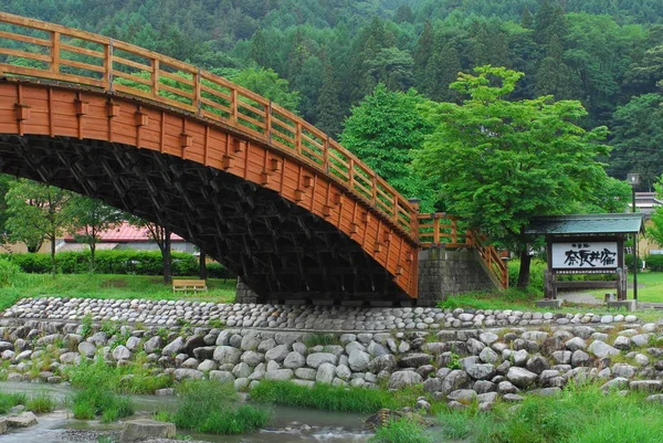 Puente en la prefectura de nagano — Foto de Stock