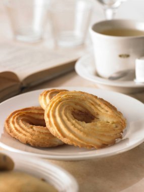 lezzetli Kurabiye yığını