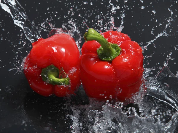 Red bell peppers — Stock Photo, Image
