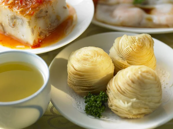 Chińskie przekąski dim sum ciasta — Zdjęcie stockowe