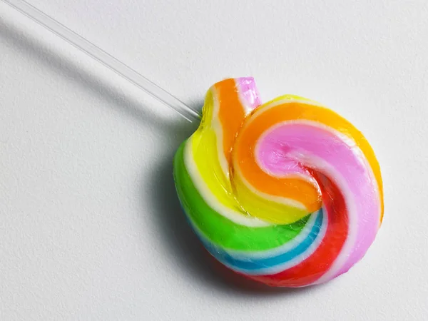 Rainbow color lollipop — Stock Photo, Image