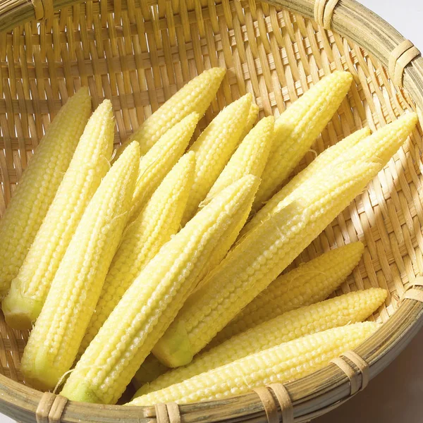 Heap of ripe baby corn — Stock Photo, Image