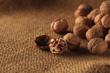 bez arka plan üzerinde kuru ceviz