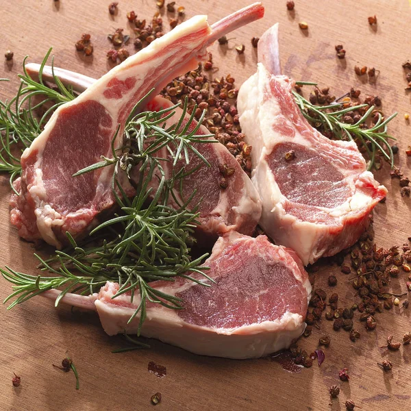 Ingredienti e spezie fresche della carne — Foto Stock