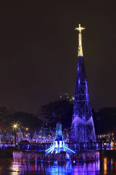 Boże Narodzenie urządzone Taipei city plaza — Zdjęcie stockowe