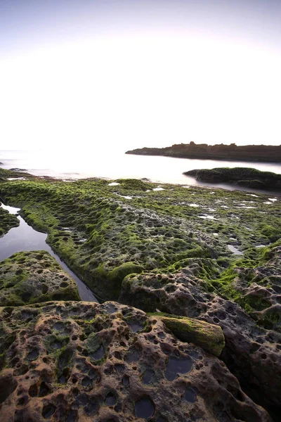 Amazing seashore with stones — Stock Photo, Image