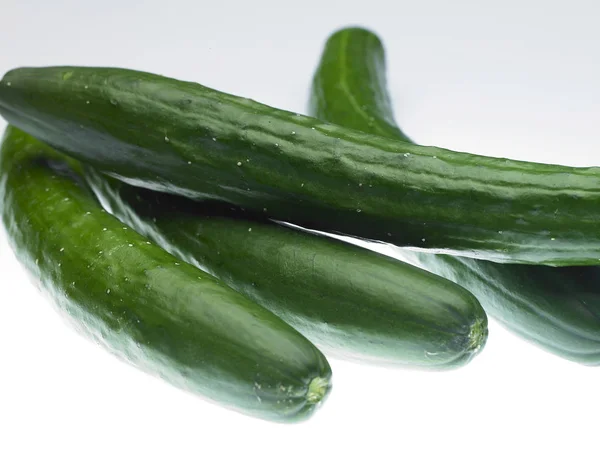 Zelený bio okurky — Stock fotografie