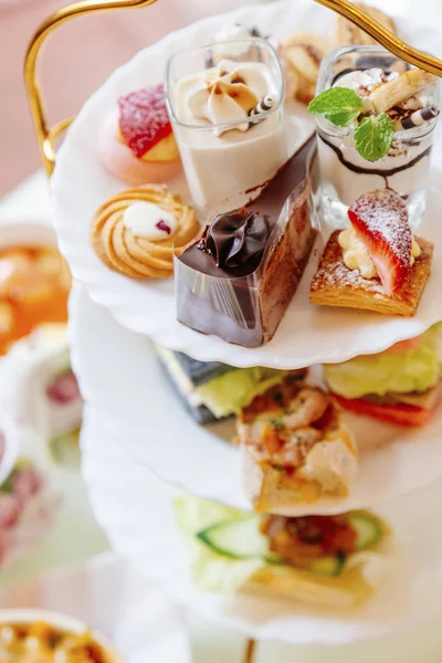 Pastelería y budín de hojaldre — Foto de Stock