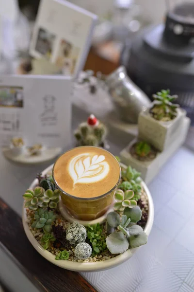 Foto de café latte — Fotografia de Stock