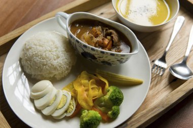 kara biber Risotto ve kabak çorbası