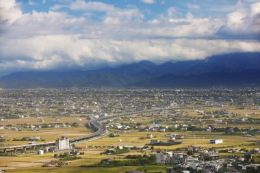 yeşil alan ile binalar